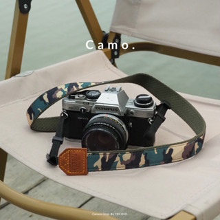 สายคล้องกล้องลายพราง 🪖 / Camera Strap by YES IDID  สายสะพายกล้อง สายห้อยกล้อง