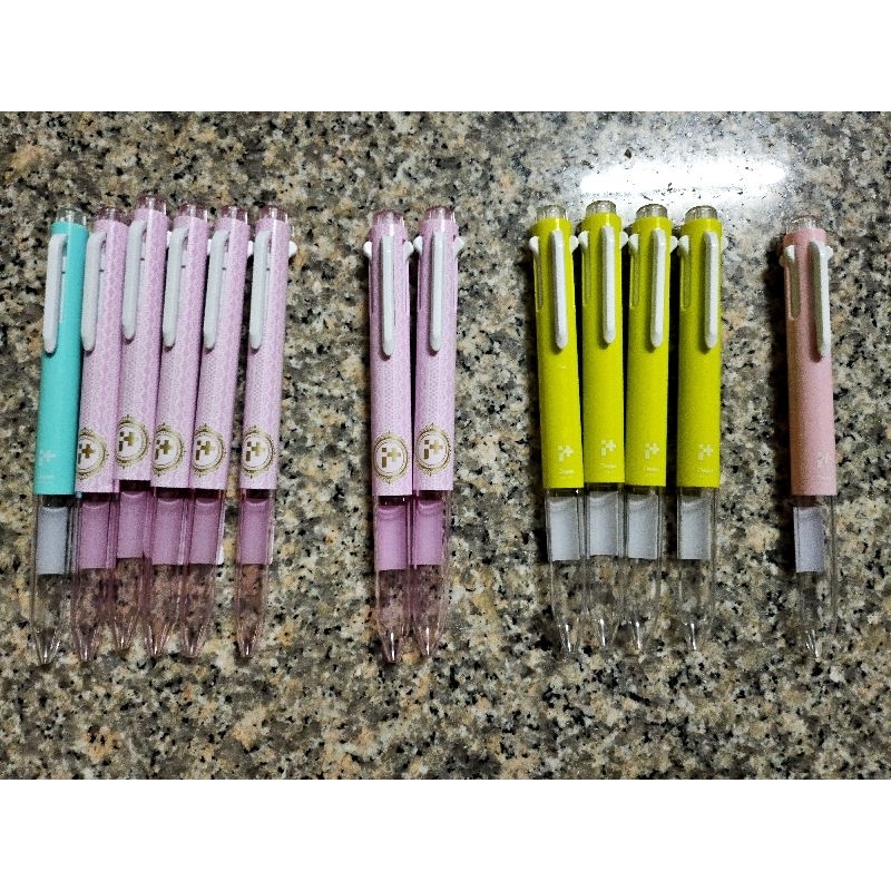 pentel ปลอกปากกา 5ไส้ 3 ไส้สีฟ้า เขียวมะนาว ชมพูลาย ชมพูอ่อน