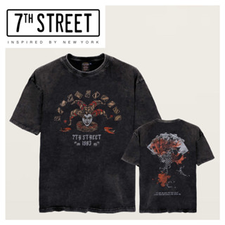 7th Street เสื้อฟอกวินเทจ แบบโอเวอร์ไซส์ คอฟิต (Vintage Oversize) รุ่น V-RJK002