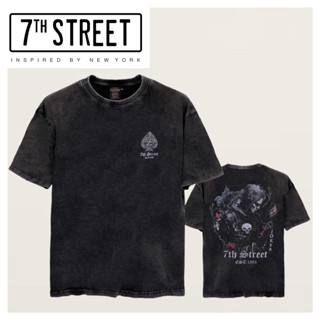 7th Street เสื้อฟอกวินเทจ  แบบโอเวอร์ไซส์ คอฟิต(Vintage Oversize) รุ่น V-BJK002