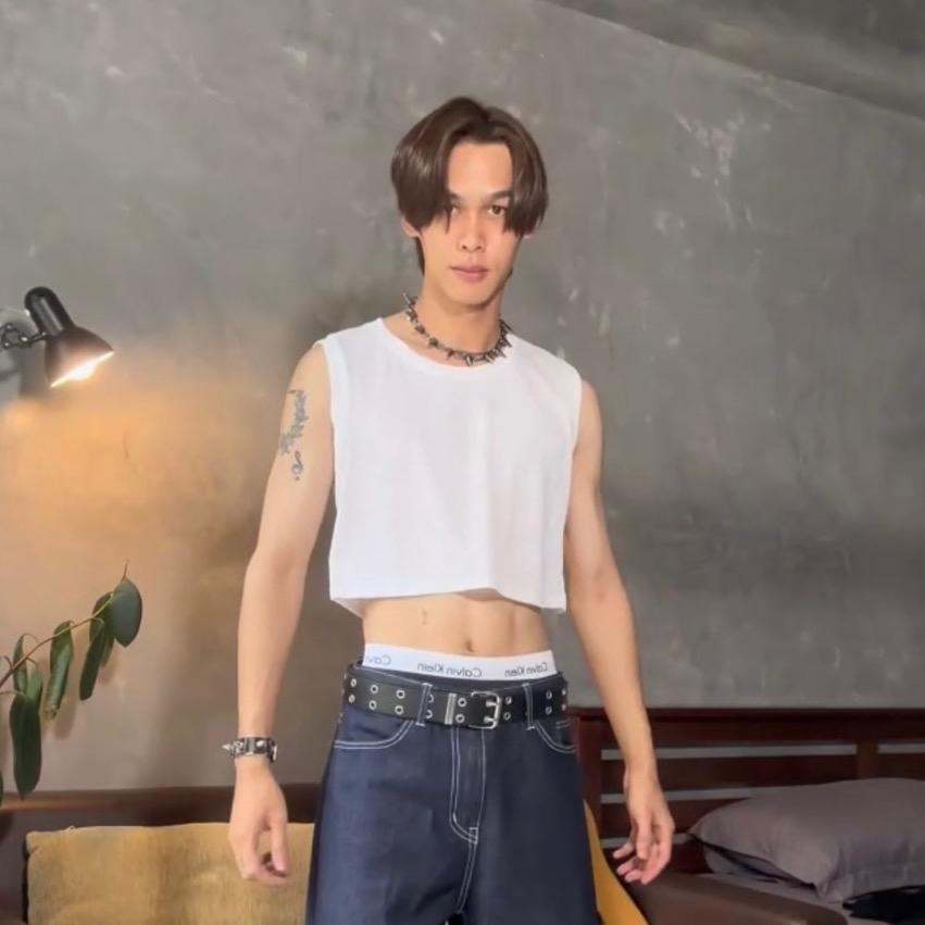 เสื้อกล้ามออกกำลังกายผู้ชาย Uniwear : Tank tops ผ้าSpandex Mesh