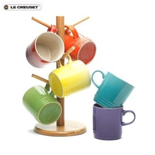 Le Creuset Rainbow Ice Cream Mug หกชิ้นถ้วยเซรามิกบนโต๊ะอาหารชุดรวมกันHome