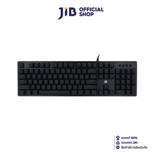 KEYBOARD (คีย์บอร์ด) HP GK100F (BLACK) (BLUE SWITCH - RGB LED - EN/TH)