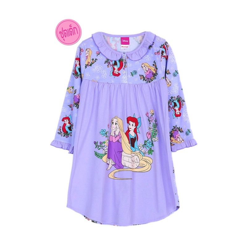 ชุดนอนmomoji ชุดนอนเด็กงานลิขสิทธิ์แท้ ชุดนอนเด็กลายเจ้าหญิงแบบกระโปรง - รูปที่ 3