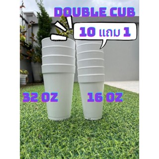 แก้วโฟม Double cubs 16 oz 32 oz พร้อมส่ง