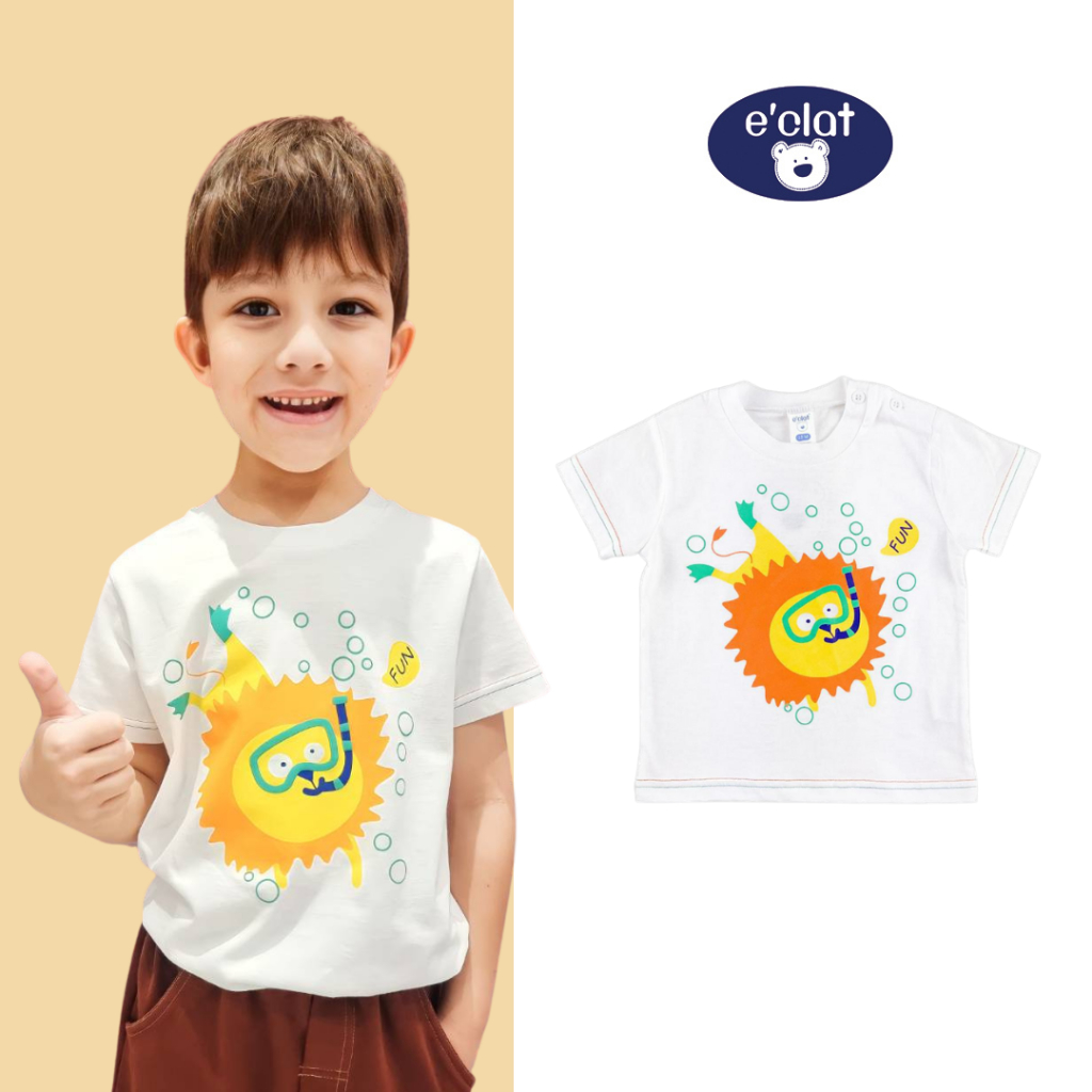 #เสื้อเด็กผู้ชาย
#คอกลมกระดุมไหล่
#วัยหัดเดิน
#ผ้าฝ้ายนิ่ม
#เสื้อแขนสั้น