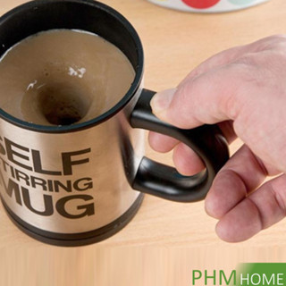 แก้วชงเครื่องดื่มอัตโนมัติ ถ้วยกาแฟ Self Stirring Mug