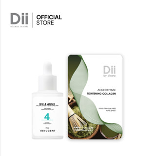 Dii innocent Acne Skin Set : No.4 Acne Serum 30ml  +  Mask Sheet 20ml