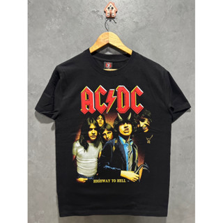 เสื้อยืดAC/DC ป้ายRockYeah ผ้าคอตตอน 100