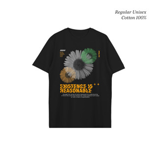 Sunflower Existence เสื้อยืด T-shirt Unisex Cotton100%