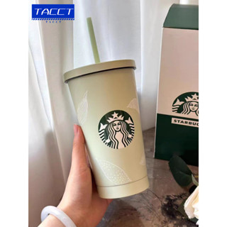 TACCT พร้อมส่งค่า Starbucks แก้วเก็บความเย็น งานสแตนเลส 304 ขนาด 500 ml ( พร้อมหลอด)