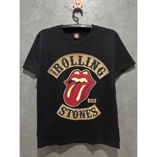 เสื้อยืดTheRolling ป้ายRockYeah ผ้าคอตตอน 100