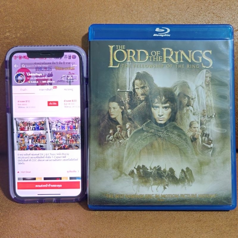 📀💯 Blu-Ray เสียงไทย Lord of the Rings : The Fellowship of the Ring  ลิขสิทธิ์แท้ หนังบลูเรย์ Bluray มือ2