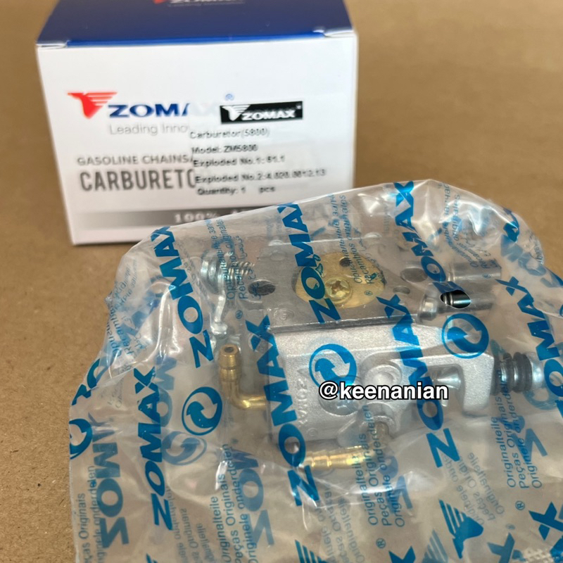 คาร์บูเรเตอร์ 5200 5800 Carburetor ZOMAX แท้ คาร์บู5200 คาร์บู5800 คาบู5200 คาบู5800 - รูปที่ 2