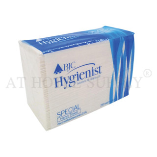 กระดาษเช็ดมือแบบแผ่น BJC Hygienist Special 250 แผ่น (แพ็ค 24 ห่อ)