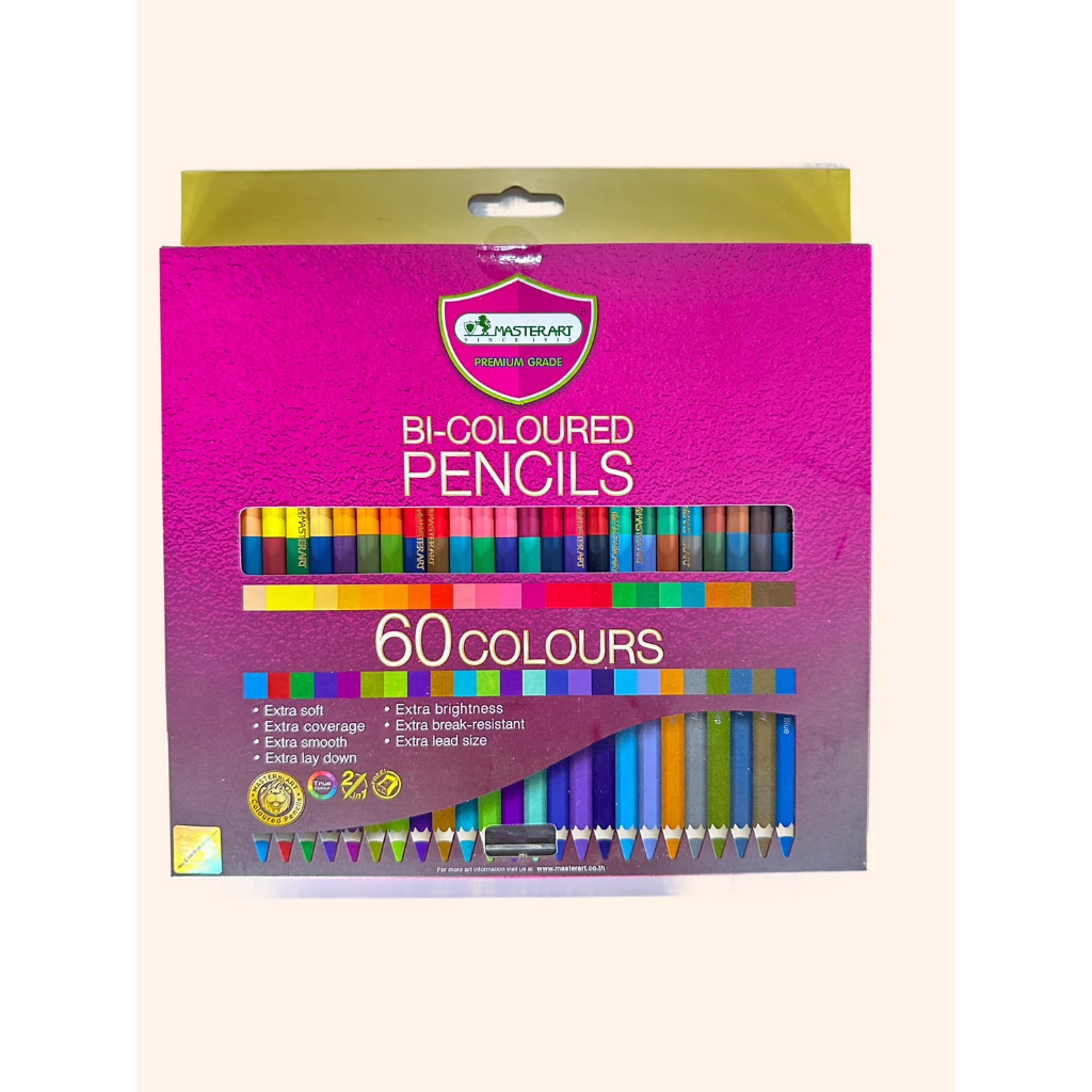 สีไม้ Master Art Premium Grade 2 หัว 60 สี