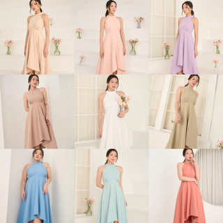 Missright - Lunar Dress รอ3-5 วัน (ผ้ารุ่นใหม่หนา,ดี,หรูกว่าเดิม) เดรสออกงาน เพื่อนเจ้าสาว เดรสใส่เที่ยว