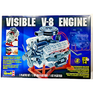 พลาสติก โมเดล ประกอบ REVELL สเกล 1/4 Visible V-8 Engine (85-8883)