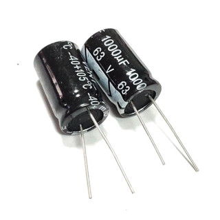 63v1000uf 63V 1000Uf ตัวเก็บประจุ Capa Electrolytic Capacitor 63v1000uf