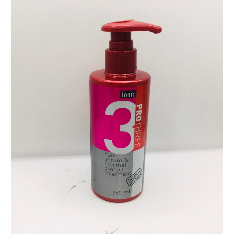 Ionic Pro 3 hair serum ไอโอนิค เซรั่มแก้ผมเสียและป้องกันความร้อน 250 มล.