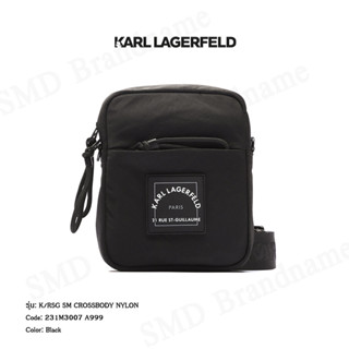 Karl Lagerfeld กระเป๋าสะพายข้างชาย รุ่น K/RSG SM Crossbody nylon Code: 231M3007 A999