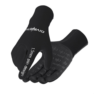 DS Gloves Neoprene 1.5 mm ถุงมือดำน้ำ กันแดด กันหนาว จับถนัดมือ พร้อมส่ง