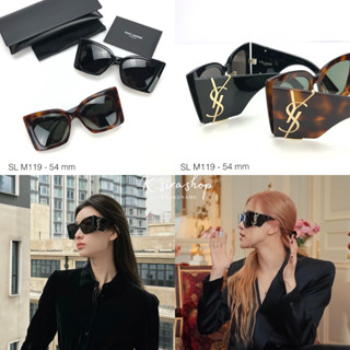 [ส่งฟรี] New (Ysl) Saint Laurent Sunglasses SL M119