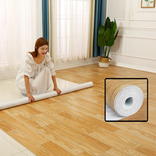 กระเบื้องยาง LVT พื้นกระเบื้องยาง กว้าง2mX5m ไม่มีฟอร์มาลดีไฮด์ฟรี ไม่มีกลิ่น. PVC ปาเก้ลายไม้ หนา 1.8 มม 10ตร.ว. / ชุด