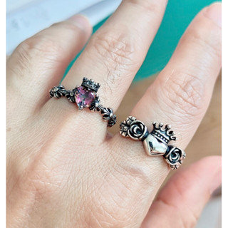 เงินแท้chromhearts style พร้อมส่งปั๊มs925 ปรับขนาดได้ open cuff ring งานแนว โครมฮาร์ท