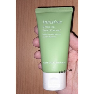 [ของแท้ 100%]《ขนาดพกพา》โฟมล้างหน้า innisfree Green Tea Foam Cleanser (50 g.)