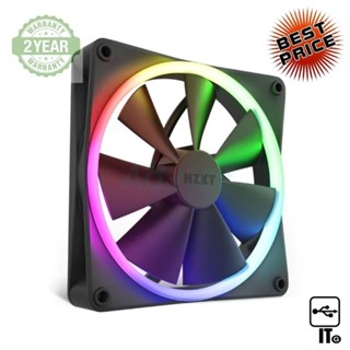 FAN CASE 14CM NZXT F140 RGB BLACK [RF-R14SF-B1] ประกัน 2Y พัดลมและซิงค์ระบายความร้อน