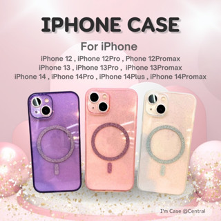 พร้อมส่งจากไทย เคสกากเพชร ชาร์จไร้สาย เคสiPhone