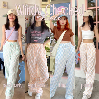 Choosedress A5177 Windy Checkered pants กางเกงขายาวลายตาราง