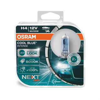 OSRAM H4 COOL BLUE INTENSE 12v 60/55w EXTRA WHITE LOOK แพ็ค 1 คุ่