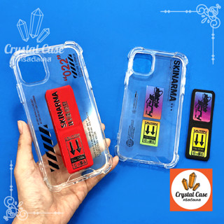 I11 Samsung A04 A13(5G) A14 A23(5G) A34 A54(5G) S23 Ultraเคสใส PC ขอบนิ่ม มุมกันกระแทก พิมพ์ลายการ์ตูนเท่ ขาตั้งแม่เหล็ก