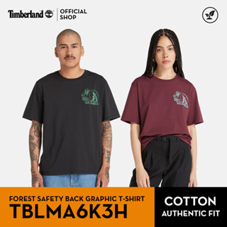 Timberland All Gender Short Sleeve Forest Safety Back Graphic T-Shirt เสื้อยืด (TBLMA6K3H)