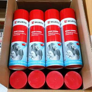 [ยกลัง 24 กระป๋อง]สเปรย์ทำความสะอาดเบรค WURTH BRAKE CLEANER 500ml, 700ml  เขม่า ฝุ่นเบรค คราบน้ำมัน คราบจาระบี