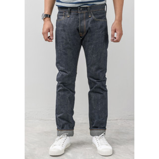 กางเกงยีนส์ PURE BLUE JAPAN 17OZ 011 RAW - INDIGO X GRAY