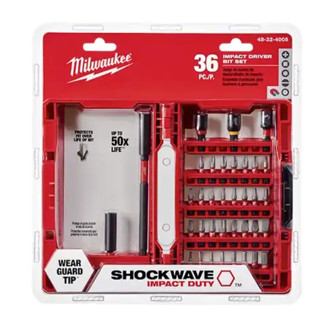 Milwaukee ชุดดอกไขควง 36 ชิ้น รุ่น 48-32-4005 x ตลับเมตร รุ่น COMPACT MAGNETIC 5 เมตร/16 ฟุต 48-22-0616