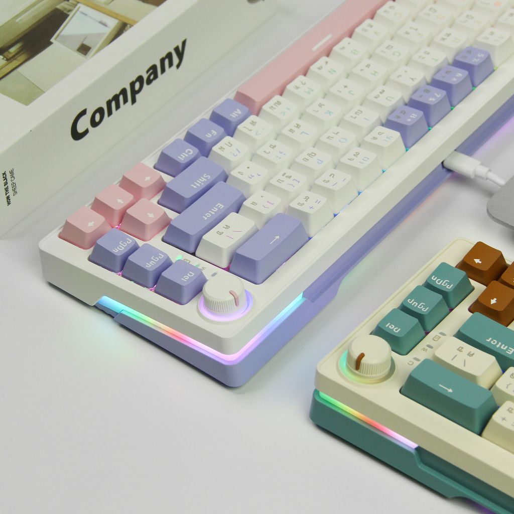 ⚡พร้อมส่งจากไทย⚡Zifriend ZA68 Mechanical Keyboard 68ปุ่ม คีย์บอร์ดไร้สาย คีย์บอร์ดเกมมิ่ง ไฟRGB23โหมด