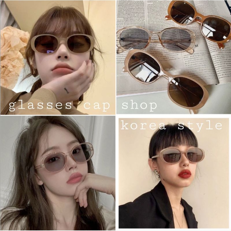 📮พร้อมส่ง📮 GL-98018 แว่นตาแฟชั่น แว่นตากันแดด สไตล์เกาหลี วินเทจ [ร้านไทย🇹🇭งานเกรดดี]