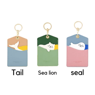 🌈💦 Card Holder 07 กระเป๋าใส่บัตร พวงกุญแจใส่บัตรได้ 3 ช่อง มี 9 ลาย น่ารักมากๆจ้า