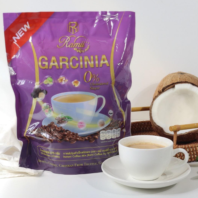 กาแฟเรมี่กาซีเนียร์ 1 ห่อ 20 ซอง Ramii Garcinia Coffee