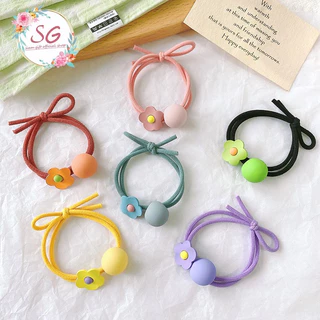 ยางรัดผมผ้ายืด สุ่มสี ยางรัดผมแฟชั่น ราคา/1 เส้น