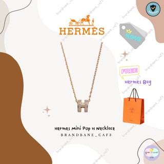 Hermes Mini Pop H Necklace ป้ายคิงพร้อมใบเสร็จ สร้อยHermesแท้