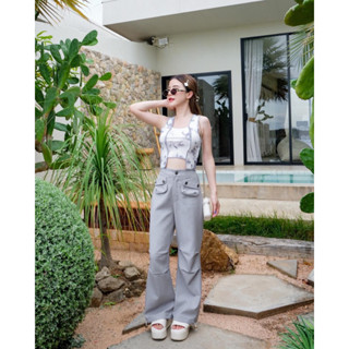 BOKI GRAY TANK TOP AND PANTS