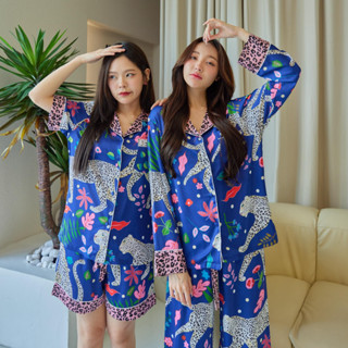 ชุดนอน Muslin pajamas [ โค้ด MUSSEP130 ลด 130 ฿]Silk Satin ( รุ่น N1224,T1224,P1224 )