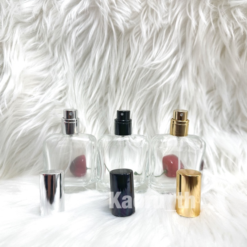 ขวดน้ำหอม 30ML แบ่งน้ำหอม แบนใส30ML เหลี่ยมมล น้ำหอม ใส่สเปรย์แอลกอฮอล์ แบ่งน้ำหอมพกพา แฟนซี