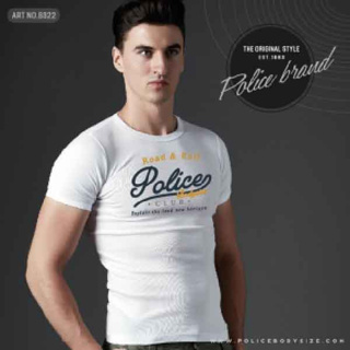 Police Bigsize ทรง Slim fit พอดีตัว สีขาว,ดำ,เทา ใส่ได้ทั้งผ…