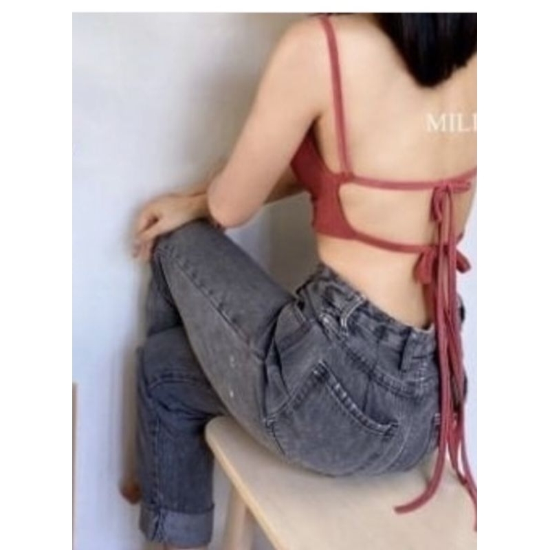 top งานป้ายMilinna สายเดี่ยวเกาะอกเปิดหลัง